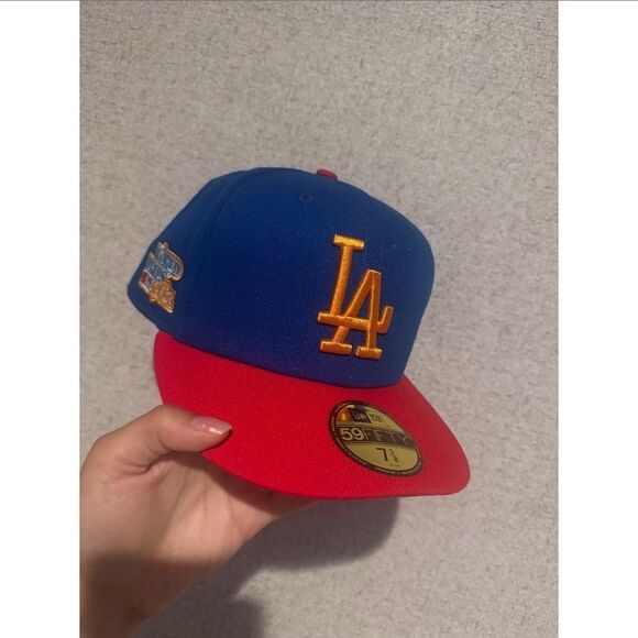 Men's New Era LA Dodgers World Series 1981 59FIFTY Fitted Hat size 7 3/8 - Picture 3 of 5